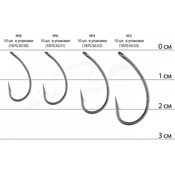 Гачок Select Carp Curve Shank 6, 10 шт/уп