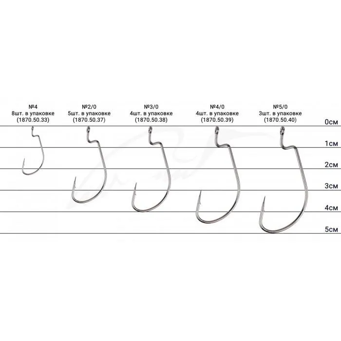 Крючок Select WH-91 #1/0 (5 шт/уп)
