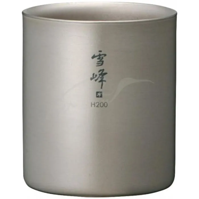 Кружка Snow Peak TW-124 Titanium Double Wall Stacking Mug 200ml