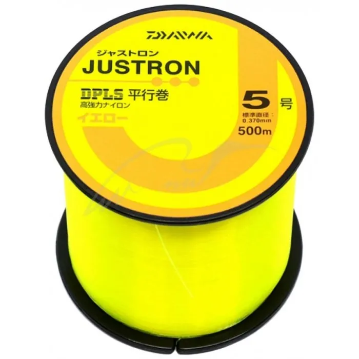 Леска Daiwa Justron DPLS Y 500m (желтый) #2/0.235mm 4kg