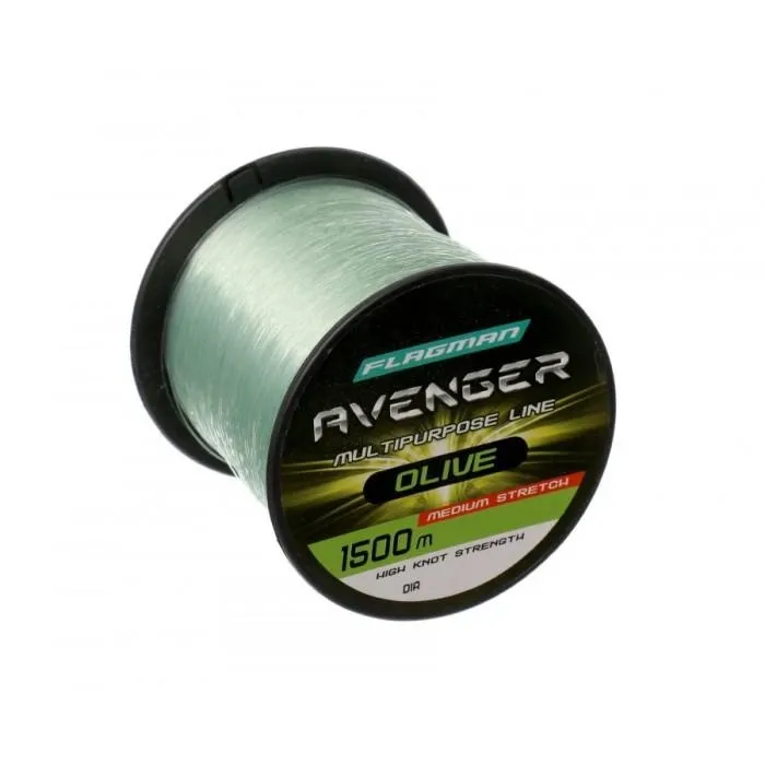 Жилка Flagman Avenger Olive Line 1500м 0.25мм