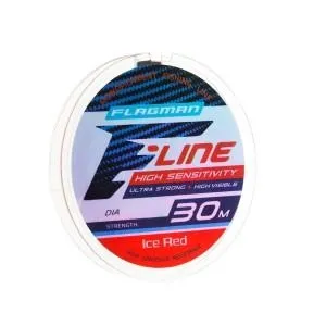 Леска Flagman F-Line Ice Red 30 м, 0,08 мм