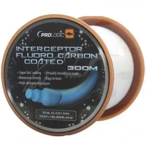 Леска Prologic Interceptor Fluoro Carbon Coated 300m 10lbs 5kg 0.261mm ц:белый
