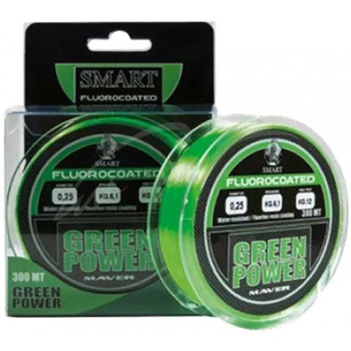 Волосінь Smart Green Power Fluorine 300m 0.28 mm 7.4 kg