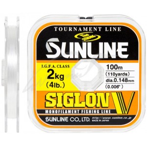 Леска Sunline Siglon V 100m #0.15/0.063mm 0.5kg