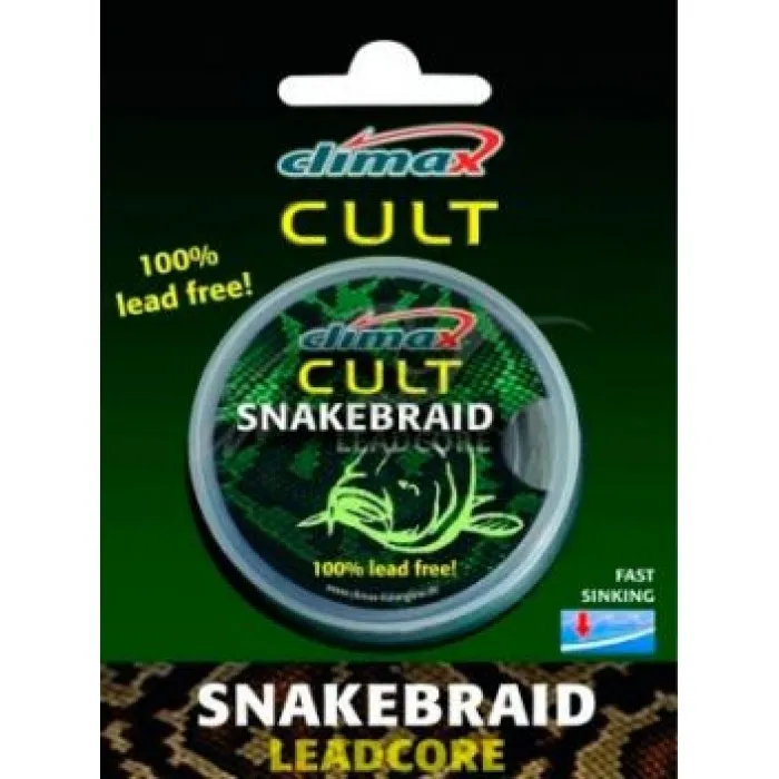 Лидкор Climax Cult Snake Braid 40lb 10м (weed)