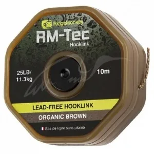 Лидкор RidgeMonkey RM-Tec Lead Free Hooklink Weed Green 25lb 10м