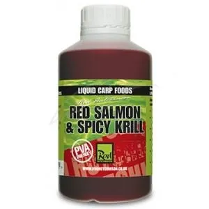 Ликвид Rod Hutchinson Red Salmon & Spicy Krill Liquid Carp food 500 ml