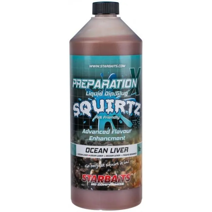 Ликвид Starbaits Prep X Squirtz Ocean Liver 1L