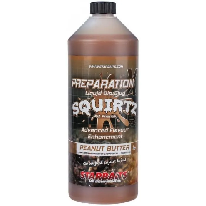 Ликвид Starbaits Prep X Squirtz Peanut Butter 1L