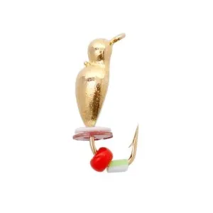 Мормышка вольфрамовая Flagman Нимфа с вушком бисером 3.0мм золото