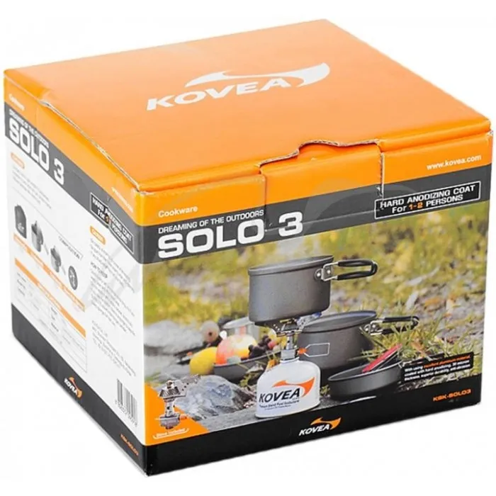 Набір кухонний Kovea Solo 3 з газовим пальником