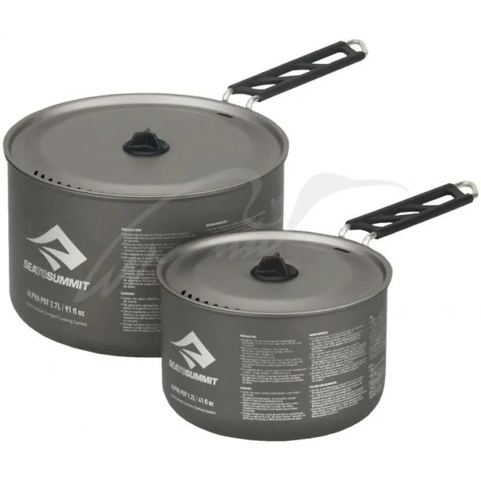 Набор посуды Sea To Summit Alpha Pot Set 2.0 ц:grey