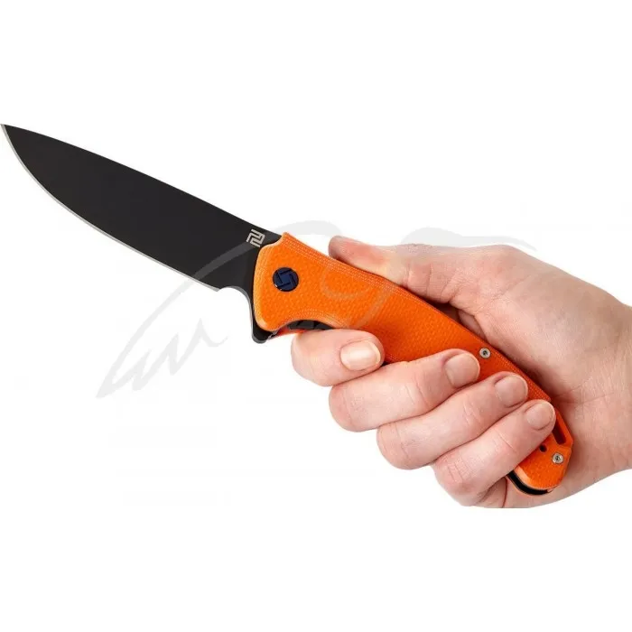 Нож Artisan Tradition Black Blade Orange