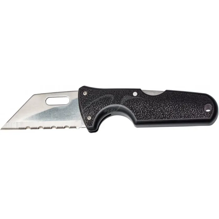 Нож с фиксированным клинком Cold Steel Click-N-Cut (3 сменных лезвия) черная ручка