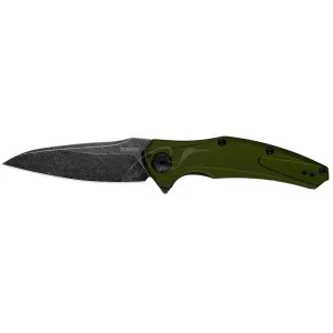 Нож KAI Kershaw Bareknuckle Black Blade. Цвет - олива
