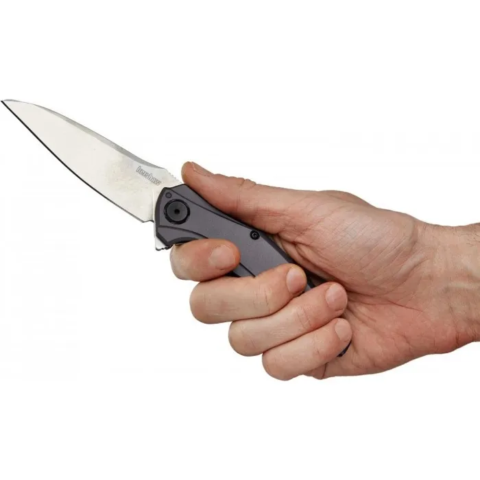 Нож KAI Kershaw Bareknuckle. Цвет - серый