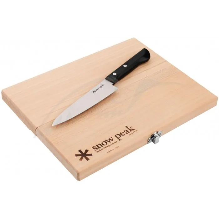 Нож кух. Snow Peak CS-207 Cutting Board Set M + разделочная доска
