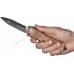 Нож Microtech Combat Troodon Double Edge Black Blade. Цвет: tan