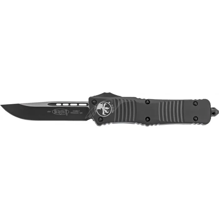 Ніж Microtech Combat Troodon Drop Point Black Blade Tactical