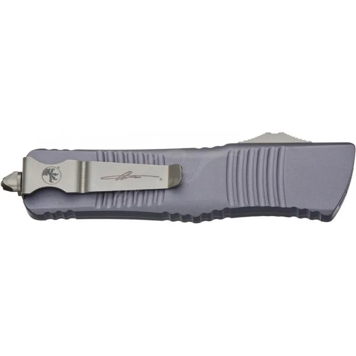 Нож Microtech Combat Troodon Hellhound Tanto Stonewash. Цвет: gray