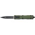 Нож Microtech Dirac DE Black Blade. Цвет: olive green
