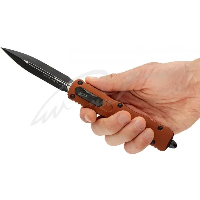 Нож Microtech Dirac Delta DE Black Blade. Цвет: tan
