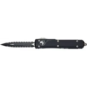 Нож Microtech Ultratech Double Edge Black Blade FDS серрейтор