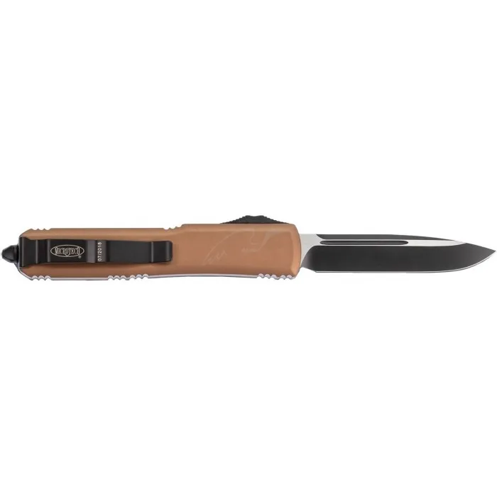 Нож Microtech Ultratech Drop Point Black Blade. Цвет: tan