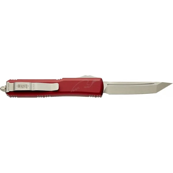 Нож Microtech Ultratech Tanto Point Stonewash. Цвет: merlot red