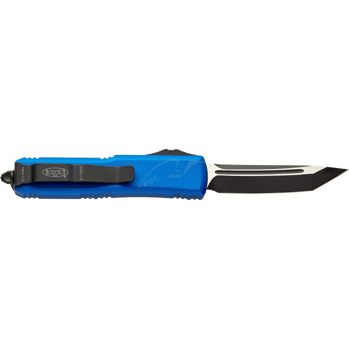 Ніж Microtech UTX-85 Tanto Point Black Blade. Колір: blue
