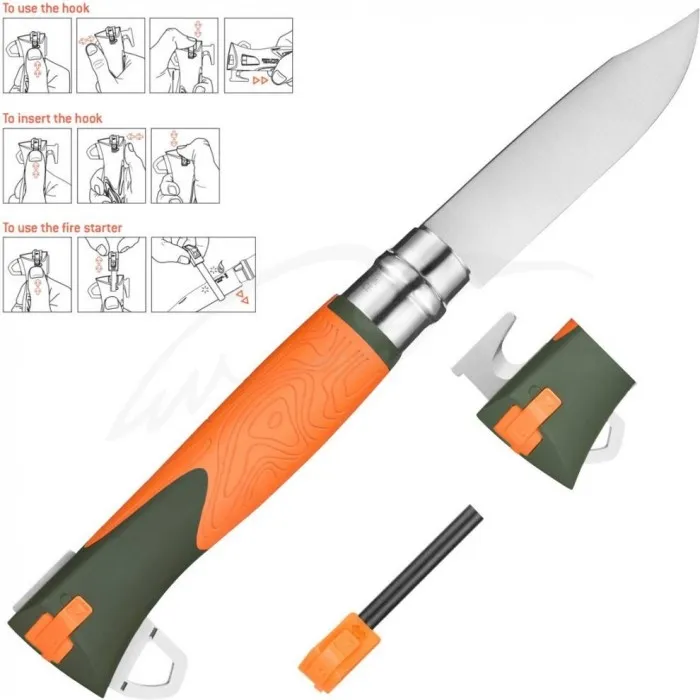 Нож Opinel №12 Explore оранжевый