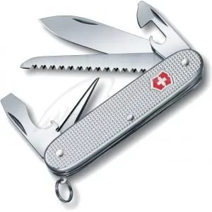 Ніж VICTORINOX 0.8241.26 Alox Farmer 93 мм ц: срібло