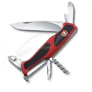 Нож VICTORINOX 0.9553.C Delemont RangerGrip 68 ц: черный/красный