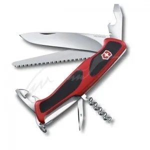 Нож VICTORINOX 0.9563.C Delemont RangerGrip 55 ц: красный/черный