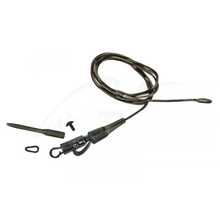 Оснастка карповая Prologic Safety Clip QC Link Hollow Leader 80 cm 45 lbs (3шт/уп)