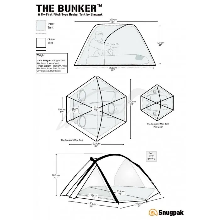 Палатка Snugpak Bunker 3