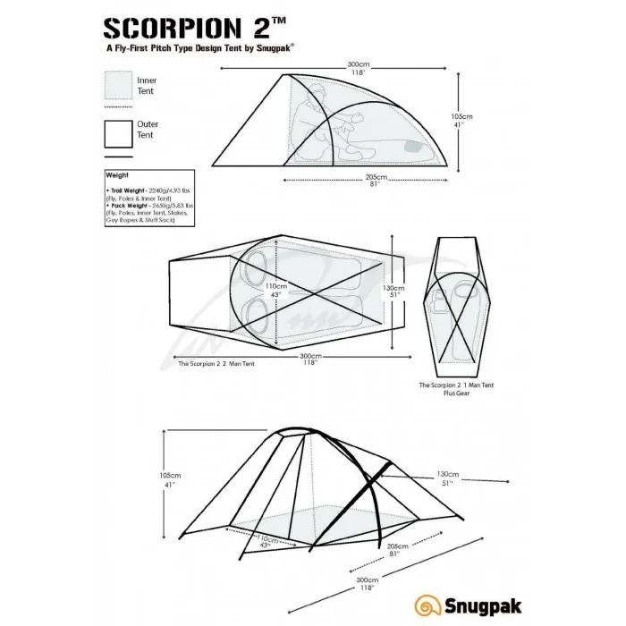 Палатка Snugpak Scorpion 2