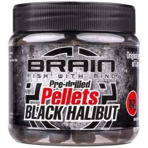 Пеллетс Brain Black Halibut Pre drilled 14mm 250g