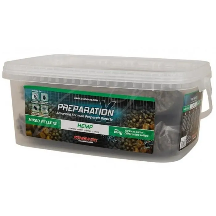 Пеллетс Starbaits Prep X Pellets Mix Hemp 2kg