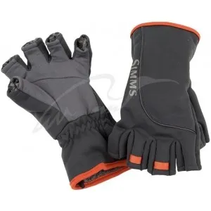 Перчатки Simms Guide Windbloc Half Finger Glove ц:mitt raven