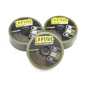 Поводковый материал Avid Carp Captive Coated Hooklink ц:зеленый