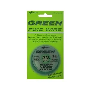 Поводковий матеріал для хищника Drennan Green Pike Wire 24 lb