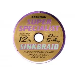 Поводковий матеріал Drennan S'Specialist Sinkbraid 10 м 12 lb