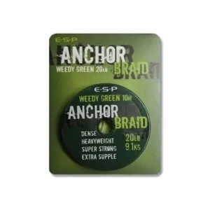 Поводковий матеріал ESP Anchor Braid Weed Green 15 lb