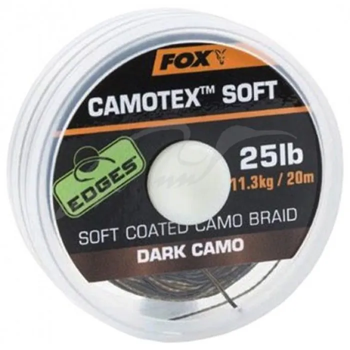 Повідковий матеріал Fox International Edges Camotex Soft 25lb 20m Dark Camo