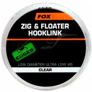 Поводковый материал Fox International Zig & Floater Hooklink 100м (Clear) 0.261mm 5.44kg