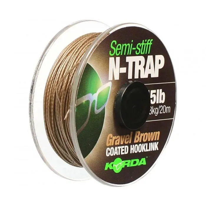 Поводковый материал Korda N-Trap Soft Gravel 15lb 20м