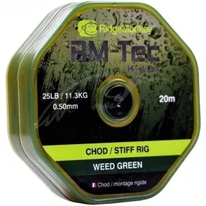 Поводковый материал RidgeMonkey RM-Tec Chod/Stiff Rig Material 20lb Weed Green 20lb 20м