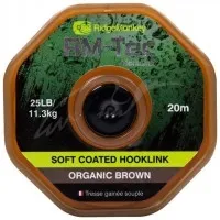 Повідковий матеріал RidgeMonkey RM-Tec Soft Coated Hooklink Organic Brown 35lb 20м